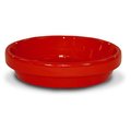 Ceramo Ceramo 173757 3.75 x 0.5 in. Powder Coated Ceramic Saucer; Red - Pack of 16 173757